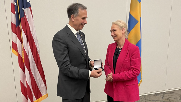 MSB Director General Charlotte Petri Gornitzka and her counter-part Dimitri Kusnezov, Under Secretary of Science and Technology, DHS