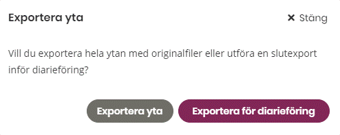 Exportera yta