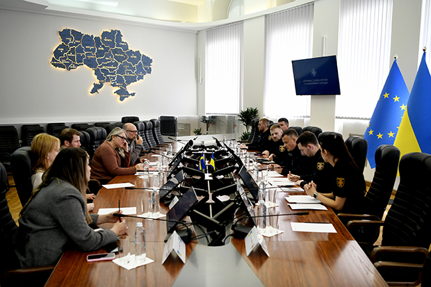 MSB på besök på Sesu (the State Emergency Service of Ukraine) i Kiev.