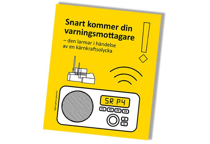 Front of post card about warning reciever