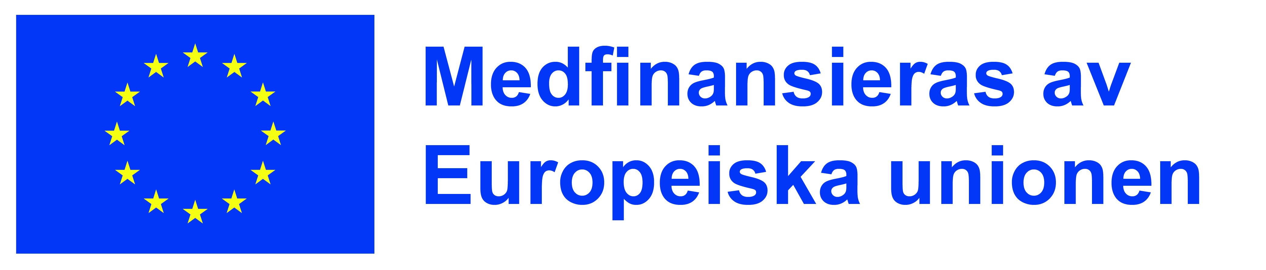 EU-logotypen och texten "Medfinansieras av Europeiska unionen"