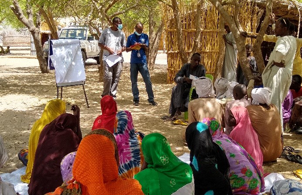 Community-led construction process. Training of beneficiaries at Kiloukime1 site. Photographer: Mr. Chrispine Ojiambo